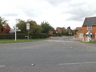 Start of Laxfield Road